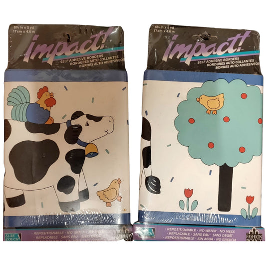 Vintage Farmyard Wallpaper Border